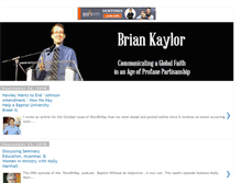 Tablet Screenshot of briankaylor.com